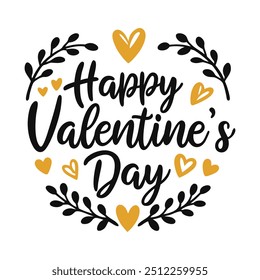 Ilustración de Arte vectorial de tipografía de San Valentín