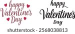 valentines day typography vector design