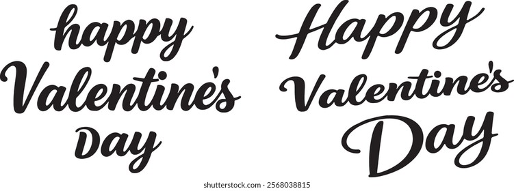 valentines day typography vector design