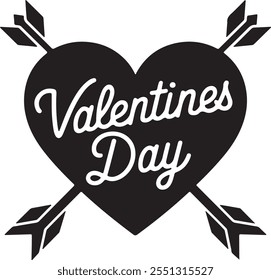  Valentines Day typography vector illustration. Romantic Template design for celebrating valentine's Day on 14 February.