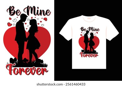 Valentine's day Typography and vintage, retro design
