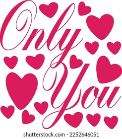 vector de diseño tipográfico único y creativo del día de San Valentín