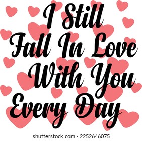 valentine's day unique and creative typography design vector