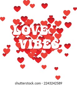 Valentines day unique typography design vector.This is an editable vector file.