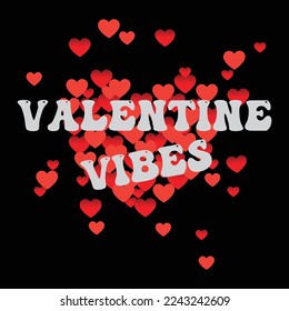 Valentines day unique typography design vector.This is an editable vector file.