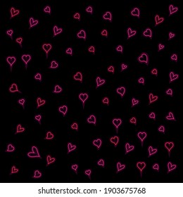 valentines day various hearts background