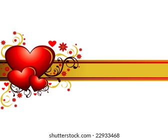 The Valentine's day. vector