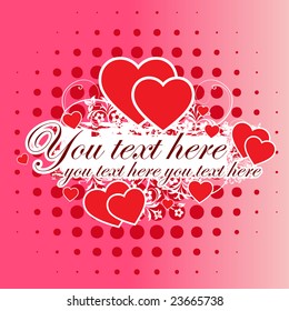 The Valentine's day. vector