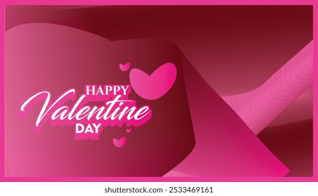 Fondo rosa geométrico abstracto del Vector del día de San Valentín