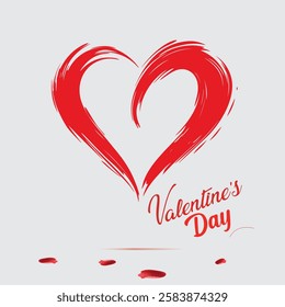 Valentine's Day Vector Artwork Heart Red...