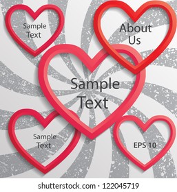 Valentine's day vector background.