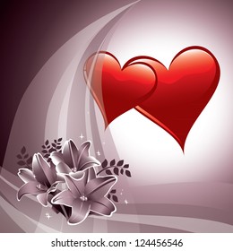 Valentine's Day Vector Background.