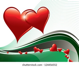 Valentine's Day Vector Background.