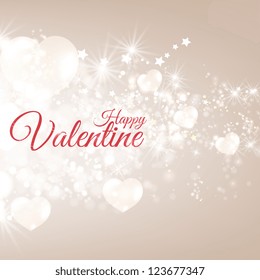 Valentine's day vector background with abstract hearts