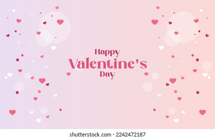 Fondo vectorial del Día de San Valentín con hermosos corazones