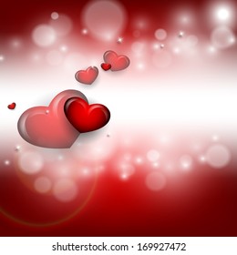 Valentine's day vector background with copy space. Eps10