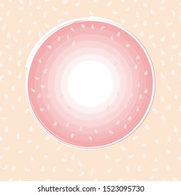 Valentine's day vector background. Gentle girlish background. Template for postcards, posters, social networks and other uses.