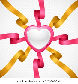 Valentine's Day vector background. Gift card and flyer.