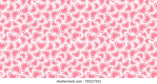 Valentine's day. Vector background with hearts.