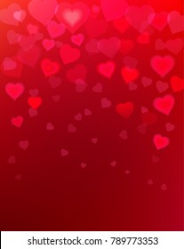 Día de San Valentín. Fondo vectorial de corazones. Ilustración vectorial de un feriado. Elemento decorativo festivo para el diseño de pancartas