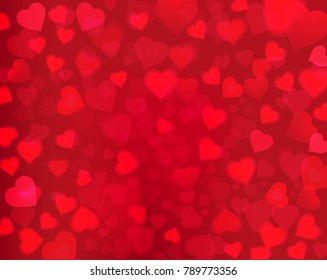 Valentine's Day . Vector background of hearts. Vector illustration of a holiday. Festive decoration element for banner design