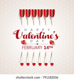 Antecedentes vectoriales del día de San Valentín con corazones
