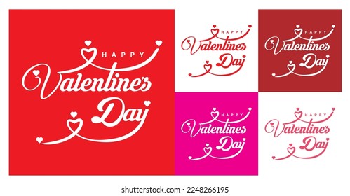 Valentines Day vector background illustration template.