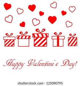 valentine's day vector card