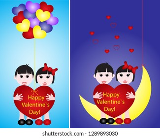 Valentine's day vector card