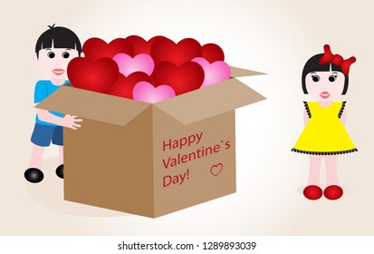 Valentine's day vector card