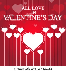 Valentine's Day Vector Card