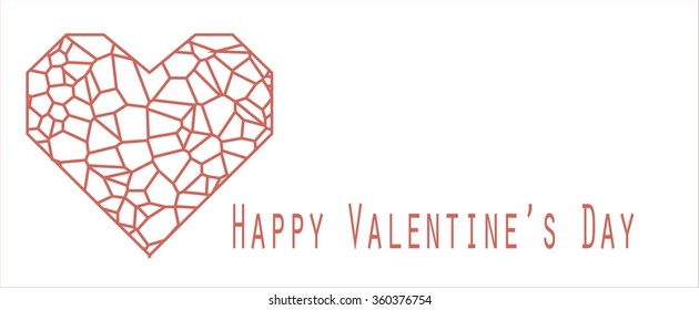 Valentines Day Vector Card
