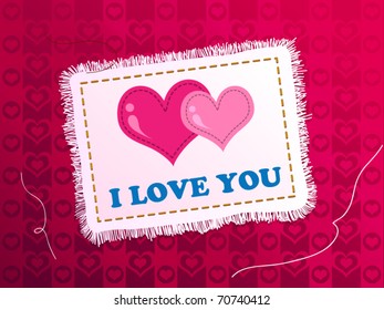 Valentine's Day vector card