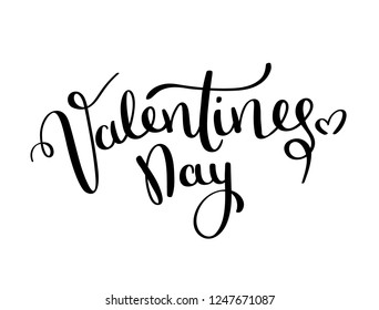 Valentines Day Vector Nice Calligraphy Design Stock Vector (Royalty ...