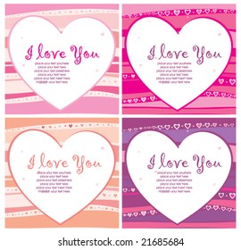 The Valentine's day. vector card set.  To see similar, please VISIT MY GALLERY.

