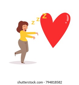 Valentine's Day. Vector. Cartoon. Isolated art on white background. Flat