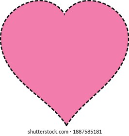 Día de San Valentín. Corazones de color vectorial