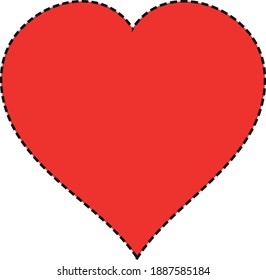 Valentine's day. Vector colored hearts