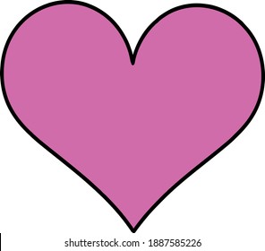 Día de San Valentín. Corazones de color vectorial
