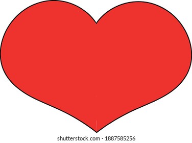 Valentine's day. Vector colored hearts