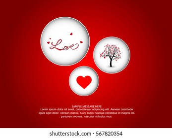 Valentines day vector design 