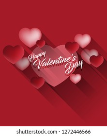 Valentines Day Vector Design Background