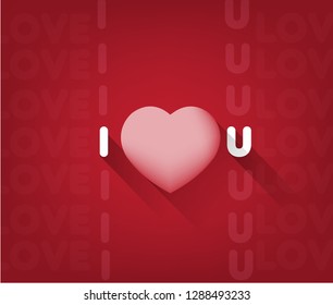 Valentines Day Vector Design Background