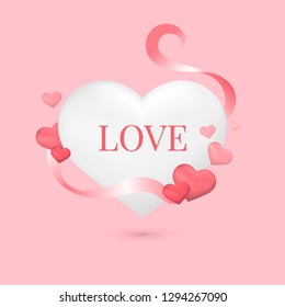 Valentines day vector design concept