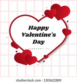 Valentinstag-Vektordesign-Konzept
