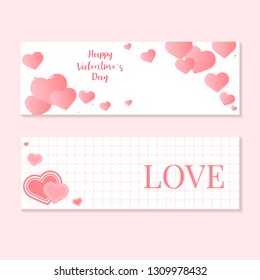 Valentines day vector design concept