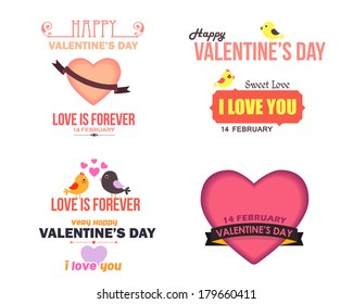 Valentine's Day Vector Design Set