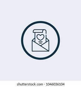 Valentine's Day Vector Envelope