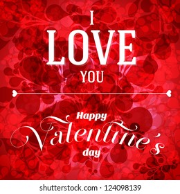 Valentine's day vector flyer
