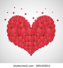 diseño gráfico vectorial de día de San Valentín, fondo